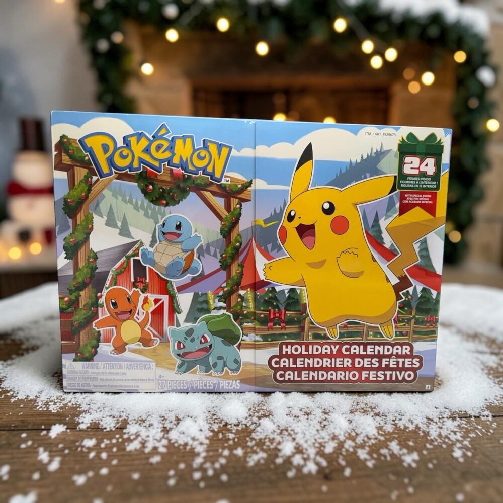 2026 Pokemon Holiday Advent Calendar - 24 Figures Inside! - Sealed